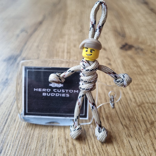 SAS Special Air Service Beige Beret Paracord Buddy Keychain