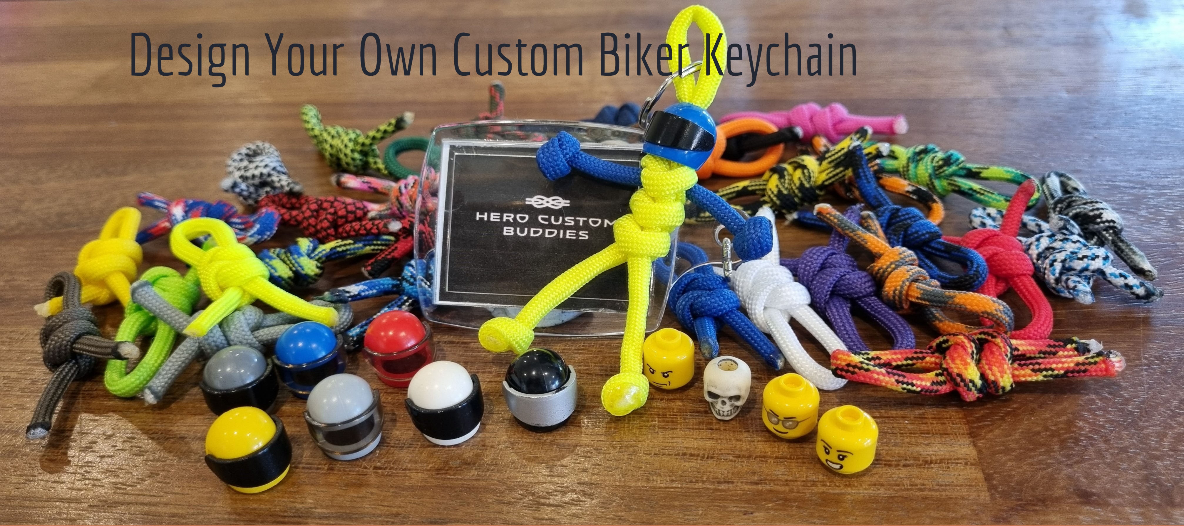 Design Your Own Custom Biker Buddy Keychain – Hero Custom Buddies