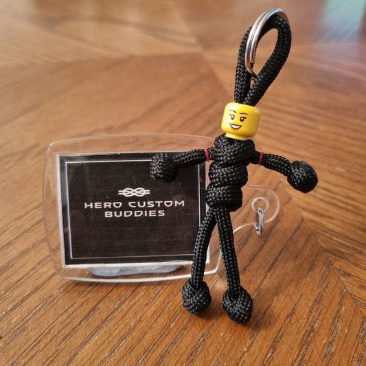 Black Uniform Healthcare Paracord Buddy Keychain (Head of Dept)