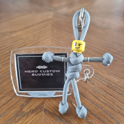 Grey Uniform Healthcare Paracord Buddy Keychain