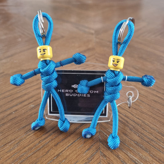 Peacock Uniform Healthcare Paracord Buddy Keychain