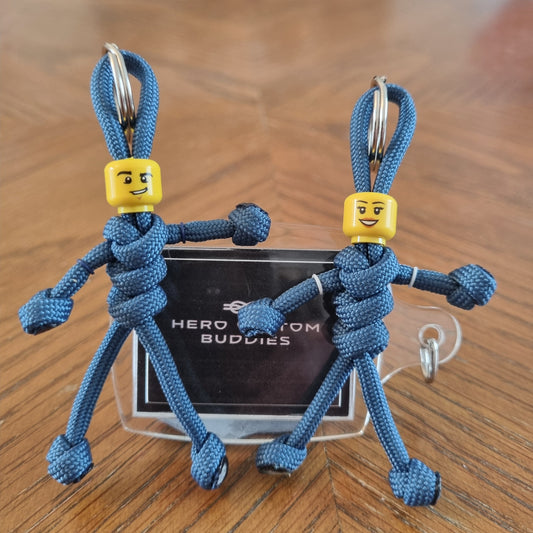 Postman Blue Uniform Healthcare Paracord Buddy Keychain (Midwives etc)