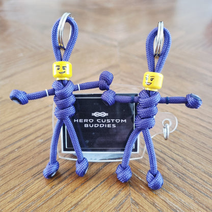 Purple Uniform Healthcare Paracord Buddy Keychain