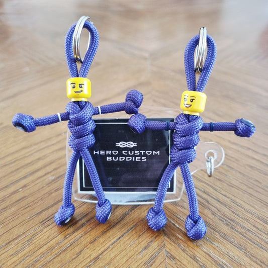 Purple Uniform Healthcare Paracord Buddy Keychain