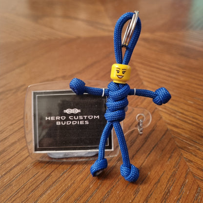 Royal Blue Uniform Healthcare Paracord Buddy Keychain