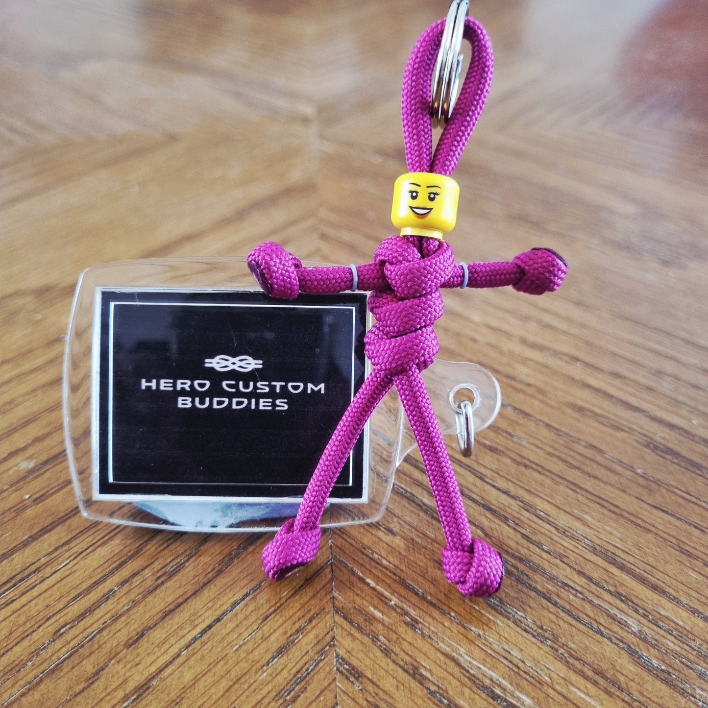 Ruby Uniform Healthcare Paracord Buddy Keychain