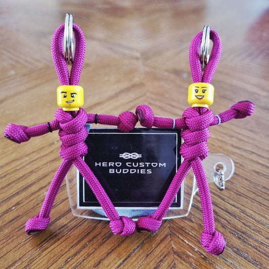 Ruby Uniform Healthcare Paracord Buddy Keychain