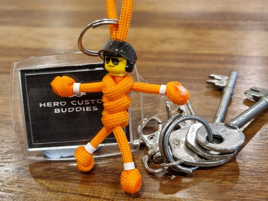 Orange Air Ambulance Helicopter Paramedic Paracord Buddy