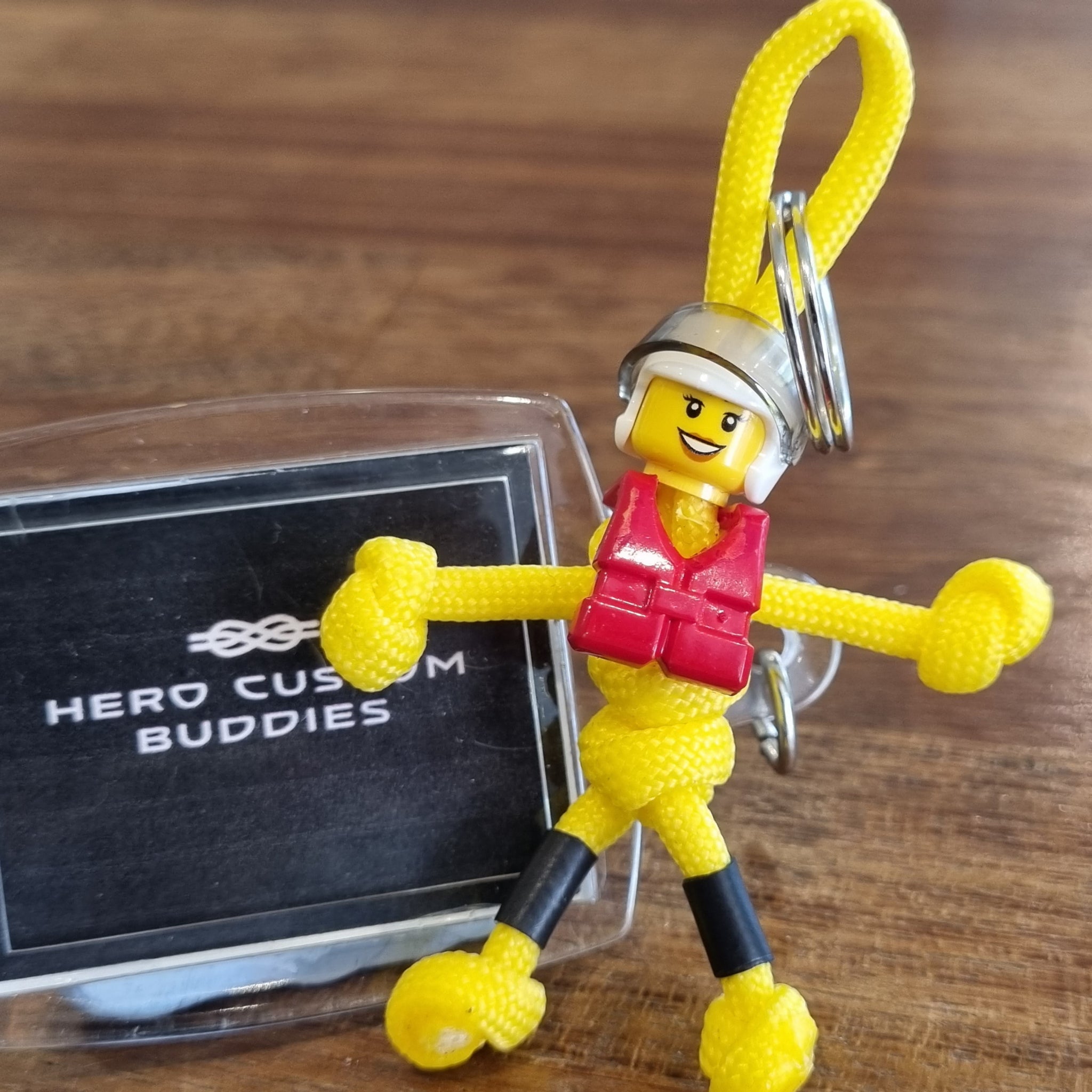 RNLI Lifeguard Paracord Buddy Keychain – Hero Custom Buddies