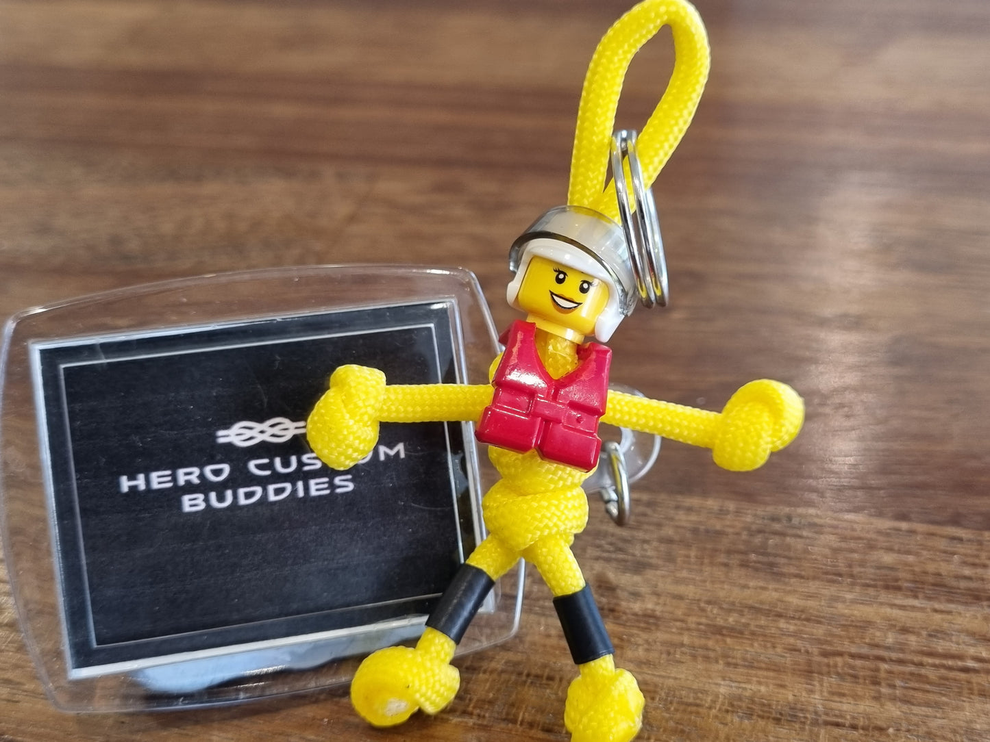 RNLI Lifeguard Paracord Buddy Keychain
