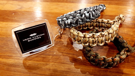 Pulsera de paracord de supervivencia con tejido Cobra
