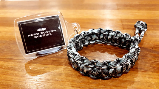 Pulsera de paracord de supervivencia con tejido Cobra